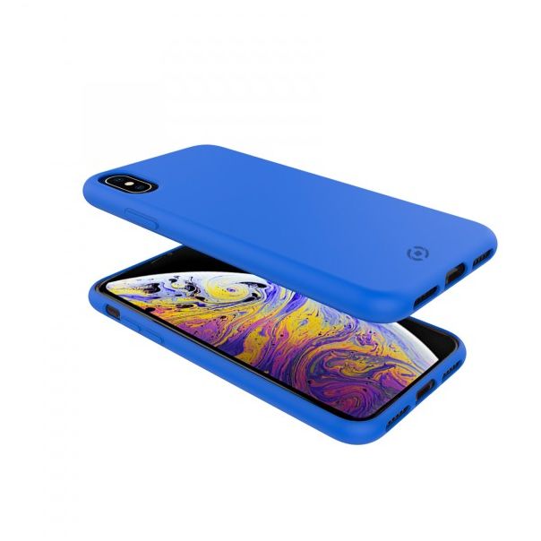CELLY Futrola FELLING za iPhone Xs Max, plava - SHOCK999BL