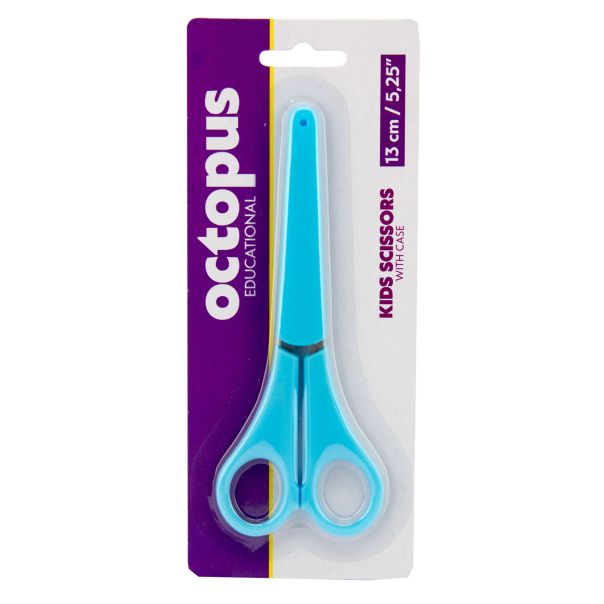 OCTOPUS Makaze 13cm sa zaŠtitom plave blister unl-1938blb - 109666-1