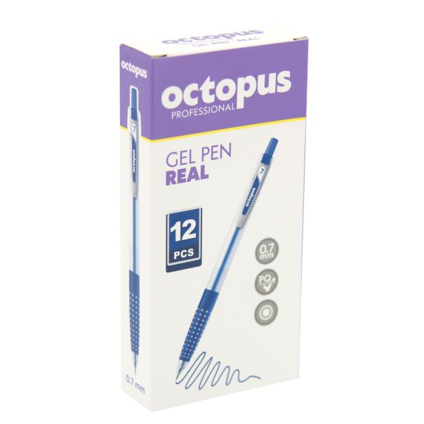 OCTOPUS Hemijska olovka gel plava 0.7mm 1/1 unl-1940 - 109720
