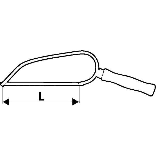 TOPEX Testera za metal 150 mm drvena drška - 10A115