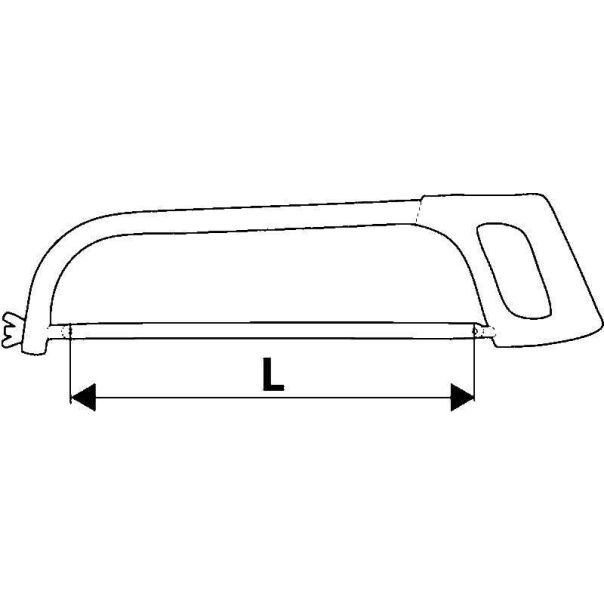 TOPEX Testera za metal metalna drška - 10A225