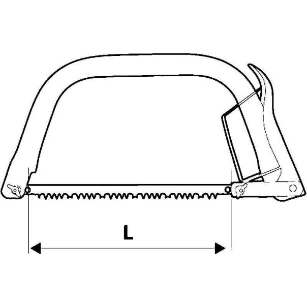 TOPEX Testera lučna 530 mm - 10A905