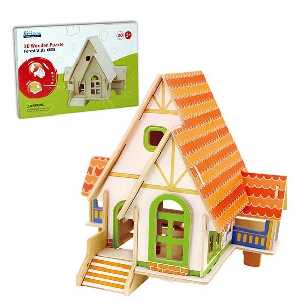 Šumska vila - 3d drvena slagalica koja se oboji - 139-1-1-1