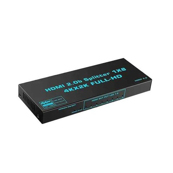 VELTEH HDMI spliter aktivni 1/8 V2.0 5V/3A KT-HSP-1. - 11-406