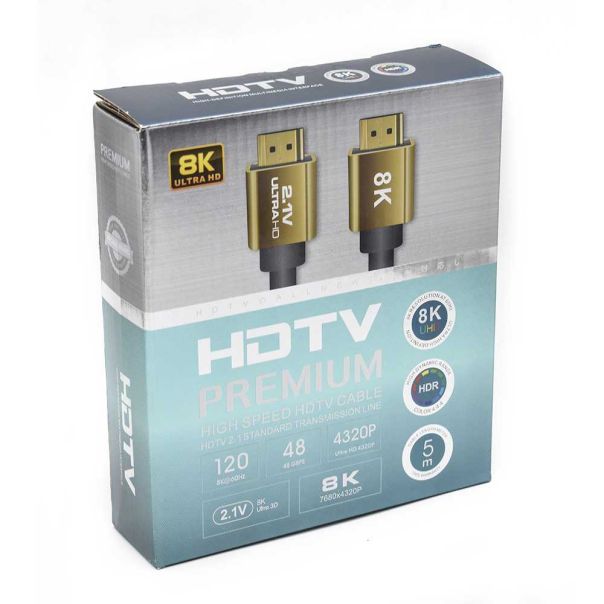 VELTEH HDMI kabl V2.1 8K 5m KT-HK2.1-5m - 11-413