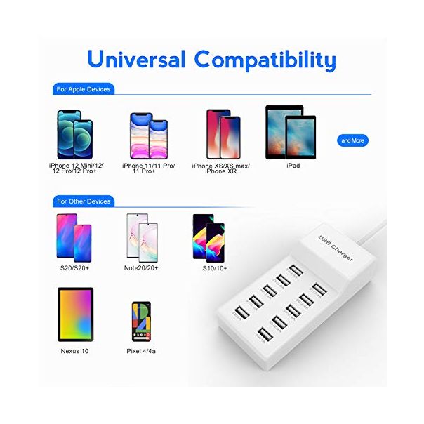 USB punjač 10 USB porta KT-USBP-100 - 11-424