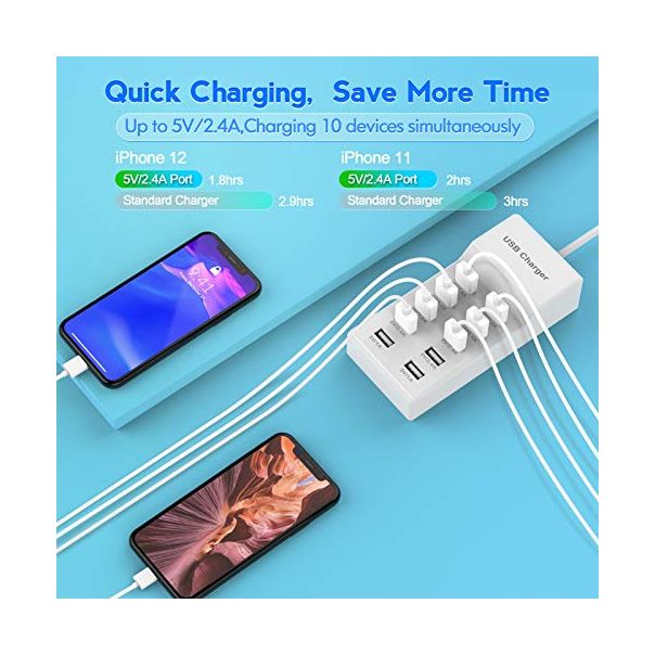 USB punjač 10 USB porta KT-USBP-100 - 11-424