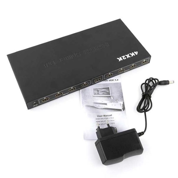 VELTEH HDMI spliter aktivni 1/8 5V/3A KT-HSP 1.8 - 11-426