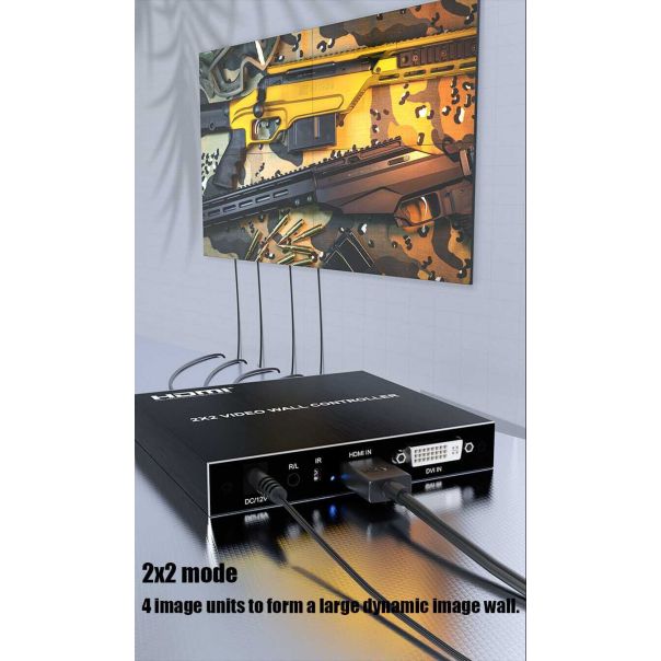 VELTEH Video wall controller 2x2 KT-VW202 - 11-466