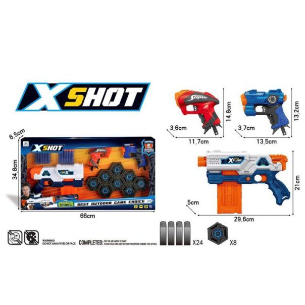Igračka pištolja sa mekanim mecima i dodacima X shot 53510 - 11-53510