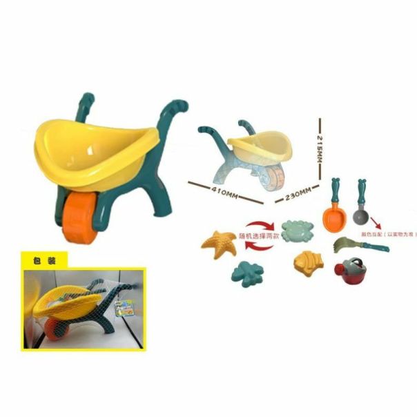 Set za plažu  - kolica sa modlama i grabuljicama 59566 - 11-59566