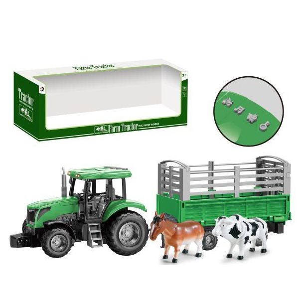 Traktor sa prikolicom i životinjama - 11-77362
