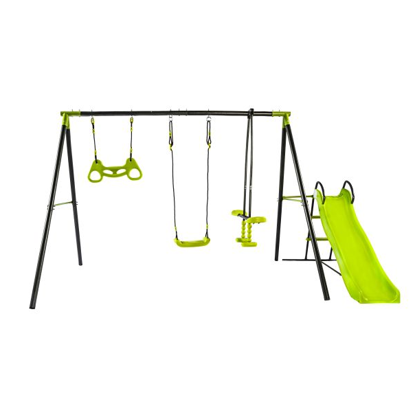 MILLA Set Ljuljaška, klackalica i tobogran sa metalnom konstukcijom dimenzija:180x191x182cm - 11-821-1