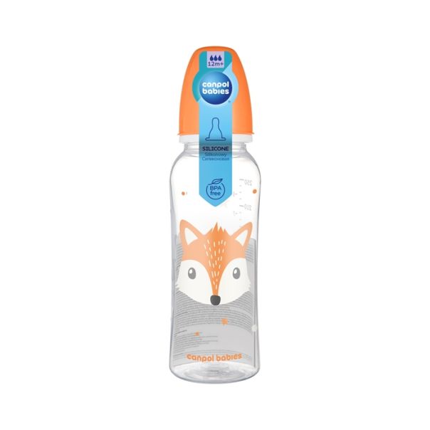 CANPOL BABIES FLASICA CUTE ANIMALS 250ml (11/841) - ORANGE - EP2740749