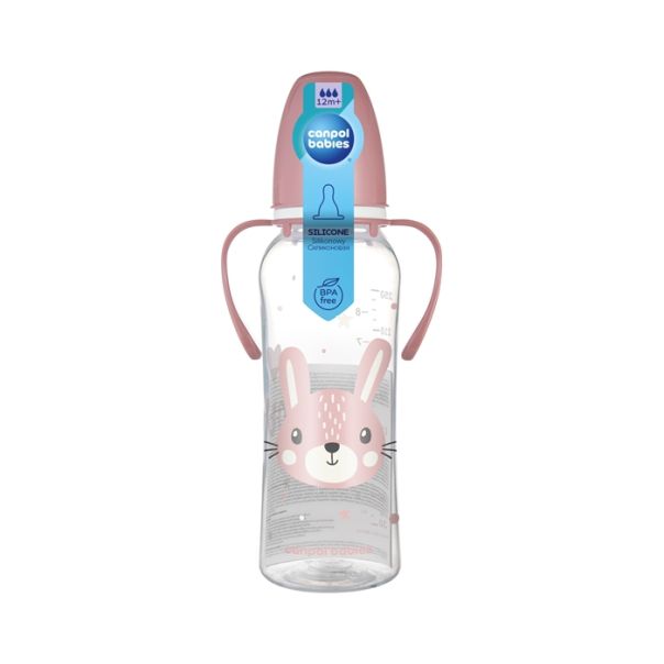 CANPOL BABIES FLASICA CUTE ANIMALS SA RUCKAMA 250ml (11/845) - PINK - EP2740193
