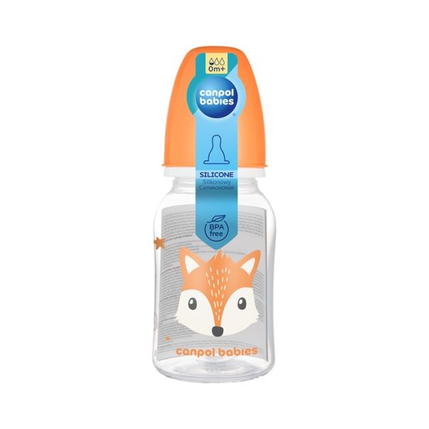 CANPOL BABIES FLASICA CUTE ANIMALS 120ml (11/851) - ORANGE - EP2740707