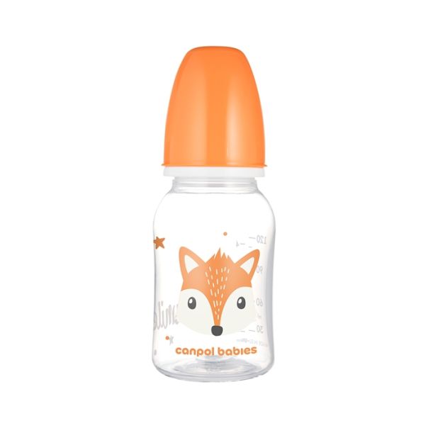 CANPOL BABIES FLASICA CUTE ANIMALS 120ml (11/851) - ORANGE - EP2740707