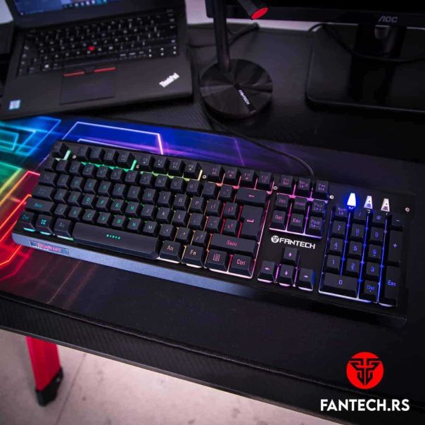 FANTECH Gejmerska membranska tastatura K612 SOLDIER CRNA - 62812-1