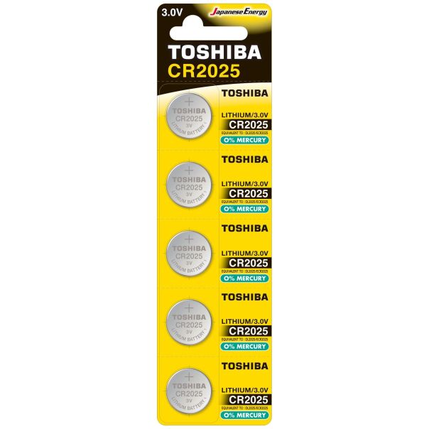 TOSHIBA Litijum Baterije CR2025 5/1 - 1100015094