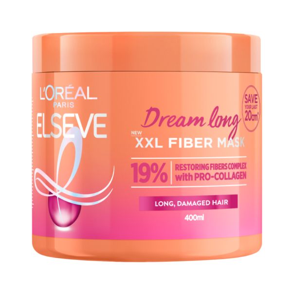 L'Oréal Paris Elseve Maska za kosu Dream long XXL fiber, 400 ml - 1100016690