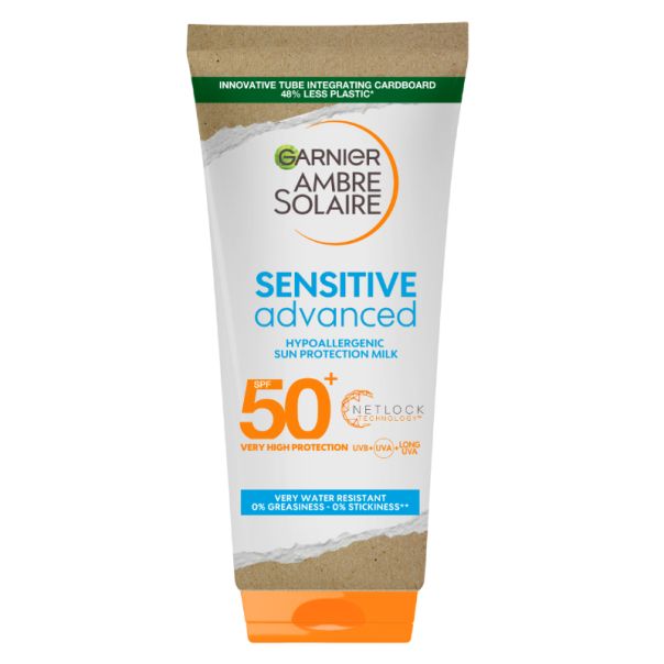 GARNIER Ambre Solaire Mleko za zaštitu od sunca Sensitive advanced SPF 50, 200 ml - 1100016935