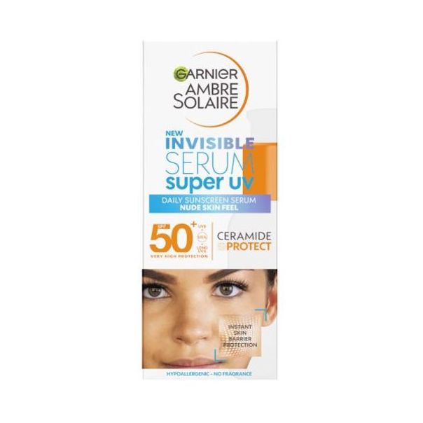 GARNIER Ambre Solaire Serum za lice Invinsible SPF 50+, 30ml - 1100016938
