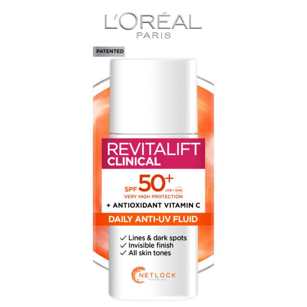 L'Oreal Paris Dnevni lagani fluid sa UV zaštitom i vitaminom C Revitalift clinical, 50 ml - 1100017154