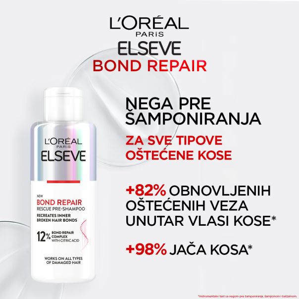 L'Oreal Paris Elseve nega kose pre šamponiranja Bond Repair, 200 ml - 1100017959