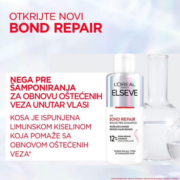 L'Oreal Paris Elseve nega kose pre šamponiranja Bond Repair, 200 ml - 1100017959