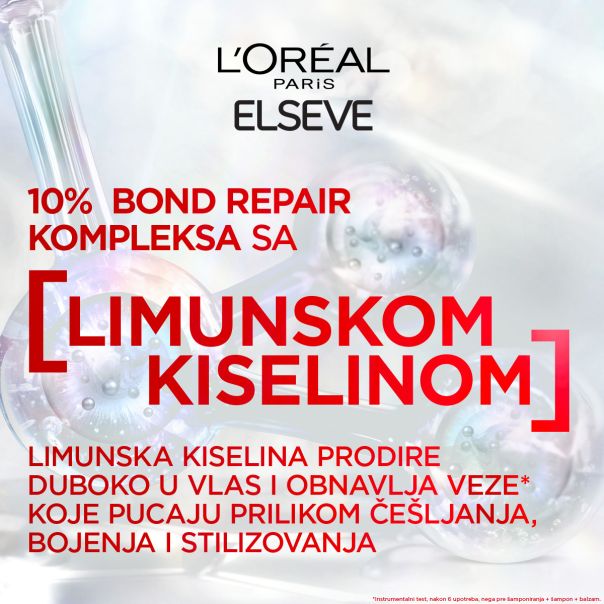 L'Oreal Paris Elseve Balzam za sve tipove oštećene kose​ Bond Repair, 150 ml - 1100017961