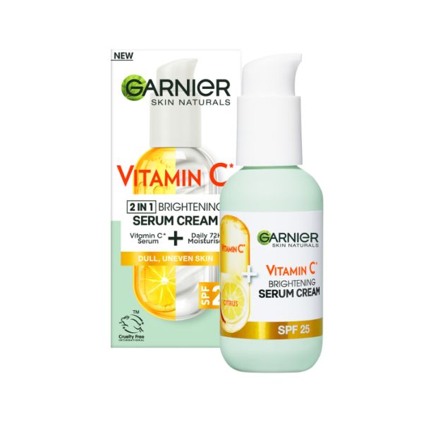 GARNIER Serum - krema za lice 2u1 vitamin C, 50 ml - 1100017965