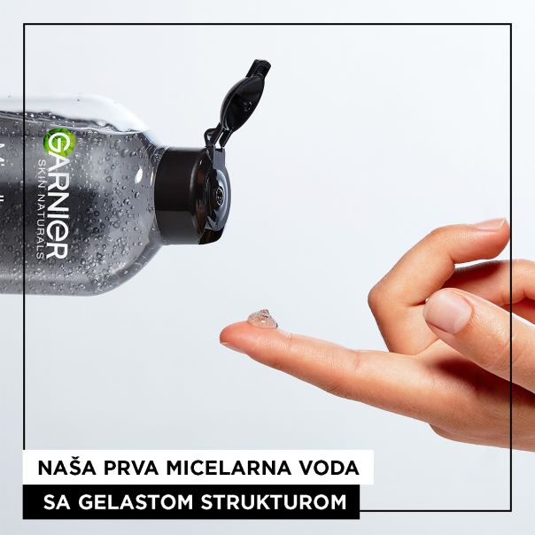 GARNIER Skin Naturals Charcoal Jelly Water Gelasta micelarna voda, 400 ml - 1100018381