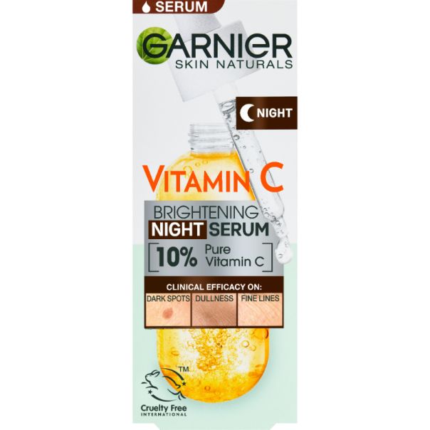 GARNIER Skin Naturals Noćni serum za blistavu kožu, Vitamin C, 30 ml - 1100018384