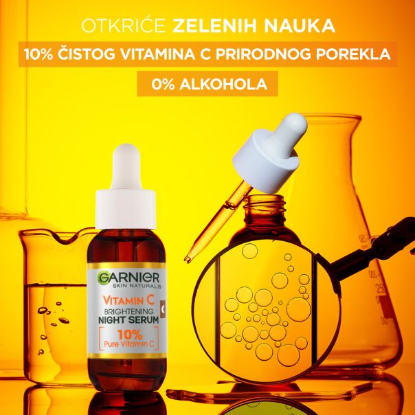 GARNIER Skin Naturals Noćni serum za blistavu kožu, Vitamin C, 30 ml - 1100018384