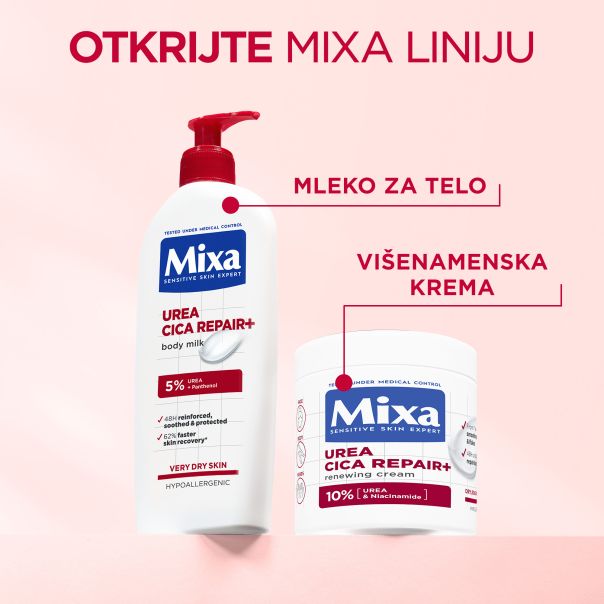 Mixa Urea Cica Repair Obnavljajuća krema za suvu kožu, 400 ml - 1100022294