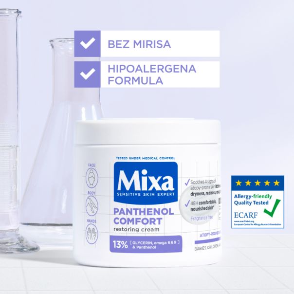 Mixa Panthenol Comfort Umirujuća krema za kožu sklonu atopiji, 400 ml - 1100022296