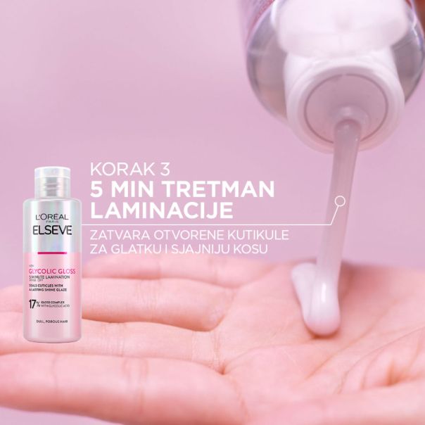 L'Oreal Paris Elseve Šampon za kosu bez sjaja Glycolic gloss, 200 ml - 1100026180