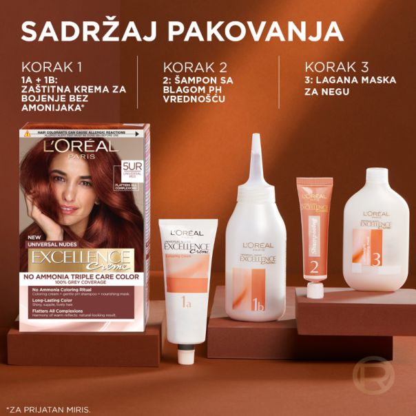 L'Oreal Paris Excellence Universal Nudes Boja za kosu 5UR - 1100028044