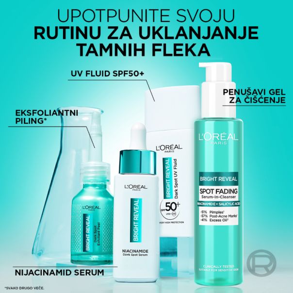 L'Oreal Paris Bright Reveal UV Fluid protiv tamnih fleka, 50 ml - 1100028047