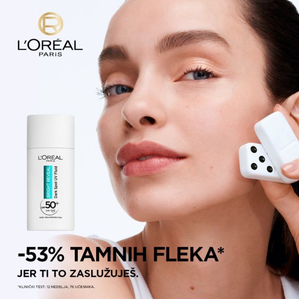 L'Oreal Paris Bright Reveal UV Fluid protiv tamnih fleka, 50 ml - 1100028047