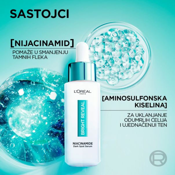 L'Oreal Paris Bright Reveal niacinamid Serum protiv tamnih fleka, 30 ml - 1100028048