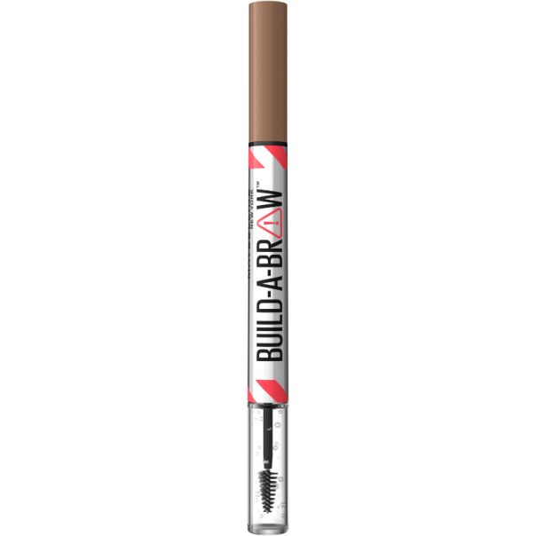 MAYBELLINE New York Build-A-Brow Olovka za obrve i gel za fiksiranje, 2u1, 255 soft brown - 1100028052