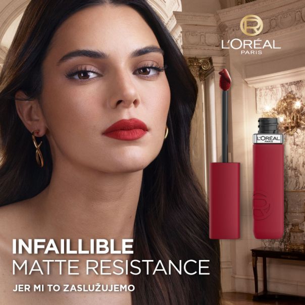 L'Oreal Paris Infaillible Matte Resistance Ruž za usne, 115 snooze your al​arm - 1100028067