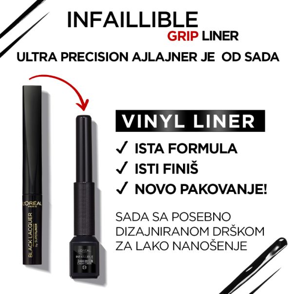 L'Oreal Paris Infaillible Grip 24h Matte Liquid Ajlajner, 03 Marron - 1100029012