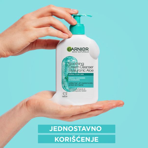 GARNIER Hyaluronic aloe Umirujući gel za čišćenje lica kremaste teksture, 250 ml - 1100029776