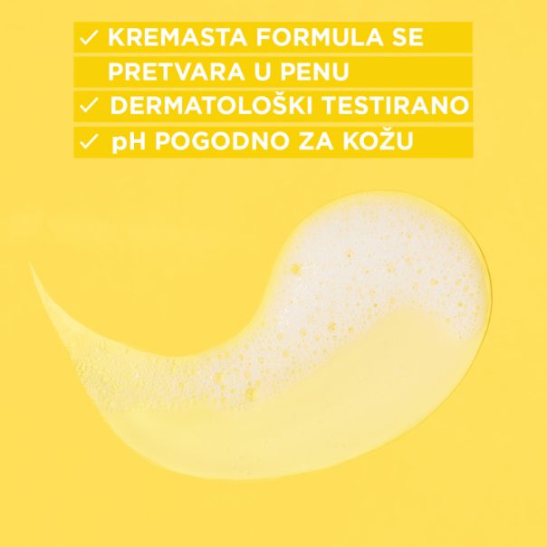 GARNIER Gel za čišćenje lica kremaste teksture, Vitamin C, 250 ml - 1100029777