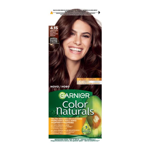 GARNIER Color Naturals Boja za kosu 4.15, ledeni tamni mahagoni - 1100031026