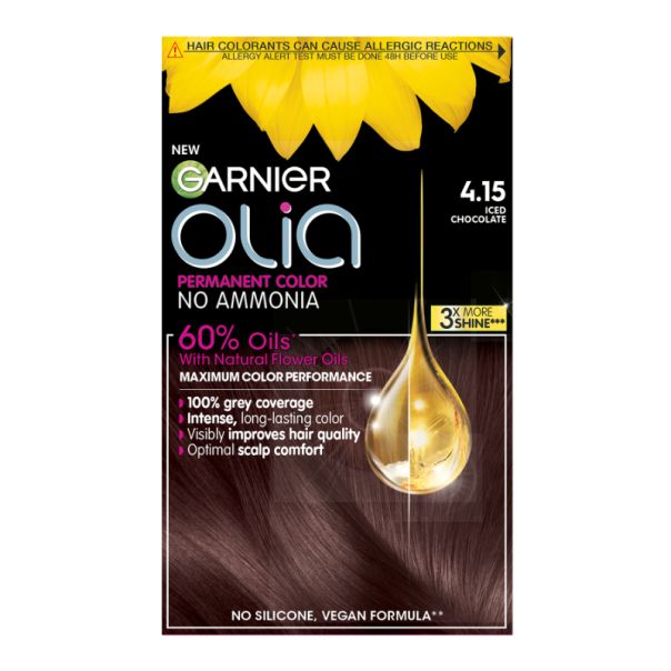 GARNIER Olia Boja za kosu, 4.15 ledeno čokoladna - 1100031036