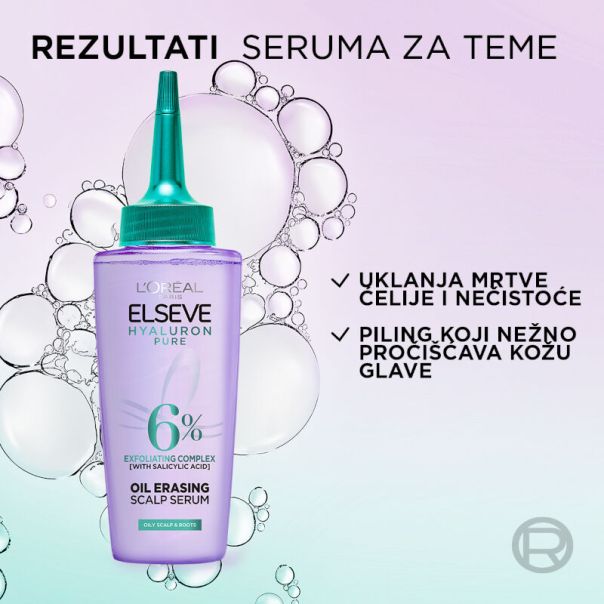 L’Oréal Paris Elseve Hyaluron pure Serum za teme koje se brzo masti, 102 ml - 1100031051
