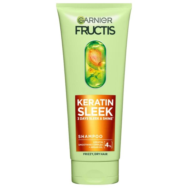 Garnier Fructis Keratin Sleek Šampon za nezaglađenu, suvu kosu 200ML - EP3207139